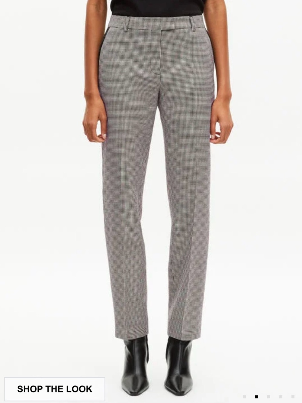 THE KOOPLES 🔥Tailored Black & White Houndstooth Women's Pants